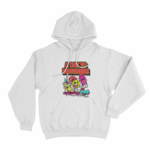 ADTR Cartoon Monster Unisex Hoodie White