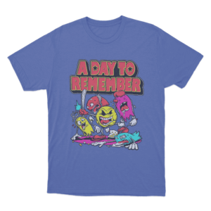 ADTR Cartoon Monster Unisex T Shirt Blue