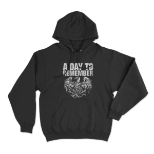 ADTR Eagle Outline Unisex Hoodie Black