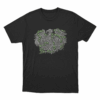 Eagle Vine Graphic Unisex T Shirt Black